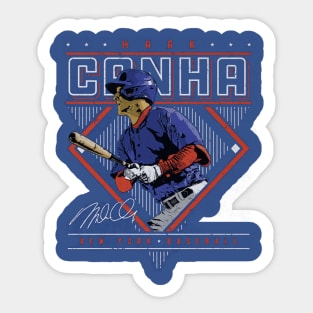 Mark Canha New York M Diamond Name Sticker